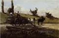 the wood cart Camille Pissarro